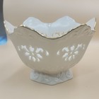 Lenox White And Gold Accent Pierced Cutout Design Bowl 4 5 X 7