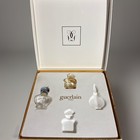 Vintage Guerlain Paris Miniature Vanity Bottle Set     Empty     Shalimar   Mitsouko