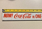 Vintage Coca Cola Display Rack Metal Sign   now  Coca-cola In One-way Qts  