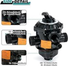 262506 1-1 2   6-way Clamp Style Valve For Pentair Tagelus Sta-rite Meteor Sand   
