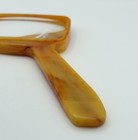 Vtg Bausch   Lomb Optical Co Butterscotch Bakelite Magnifying Glass Rectangular