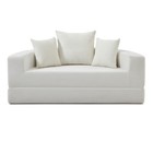 Convertible Circular Sofa Bed     Futon Adjustable Floor Lounge     No Assembly