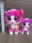 Charlotte Ty Beanie Boo Set  6  And 9  Plush Stuffed Animal Toy With Hang Tags