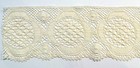 White Double Cluny Bobbin Lace Handmade Trim 300  8 Yards 6 1 2  Wide Antique
