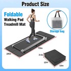 Foldable Walking Pad Treadmill Mat  Floor Protection Pad  Exercise Mats Black 