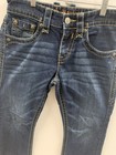Woman s Rock Revival Blue Blane Boot Cut Distressed Denim Jeans Size 30 Euc