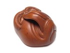Japan Antique Netsuke Wood Mask Omen Inro Ojime Sagemono Rare Meiji Era Original