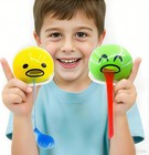  4-pack Vomiting Puking Egg Stress Balls  Fidget Toys Slime 2green 2yellow  