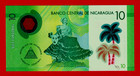 Nicaragua 10 Cordobas 2014 Unc Polymer Note  pick-209  Sign  Ram  rez   Montalv  n