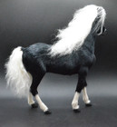 Vintage Horse Figurine Toy  9 5  Tall Real Hair