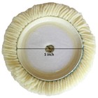 5 Inch Hook And Loop 100 natural Wool Soft Polishing Pads Polishing Wool Buffer