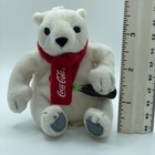 Coca Cola Polar Bear 3  Ornament Holiday Stuffed  Animal Collector