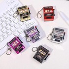 Mini Gambling Slot Machines Lucky Jackpot Antistress Toy Funny Games Keychain