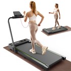 2 In 1 Folding Treadmill With Remote Running Machine Adjustable Speed For Home