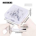 50pcs Nail Polish Replacement Brush Kit With Handle Disposable Nail Art Brushes 