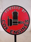 Cox Engines  powered By Cox Engines  Miniature Sign Diorama Display 6 5  Tall