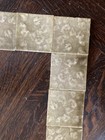 Botanical Harmony     14 Antique Usetco Fireplace Tiles In Honey Cream Glaze