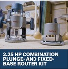 Bosch 1617evspk 2 25 Hp Combination Plunge-and Fixed-base Router