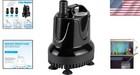 400 Gph Submersible Pump For Aquariums  Fountains   Ponds - 3 Adapters Included