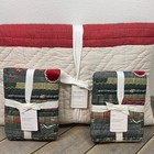 Pottery Barn Winter Dream Reversible King Quilt   2 King Shams Set Christmas Bed