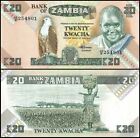Zambia 20 Kwacha  1980-1988 Nd  P-27e  Unc X 100 Pcs Bundle Pack
