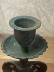 Antique Bronze brass Pair Of Cobra Candle Holder   s