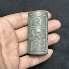 Ancient Jade Stone Roman Kings And Animals Intaglio Rare Cylinder Seal Bead