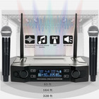 Wireless Dual Uhf 2 Channel Professional Microphone Cordless Handheld Mic System