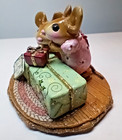 Wee Forest Folk For A Good Mouse Only Retired Green Christmas Gift Wff Box M-373