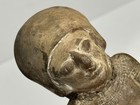 Rare Pre-columbian Engraved Human Effigy Ocarina   Whistle Found In Ecuador