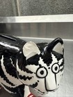 Takahashi Cat Coin Bank Black White Stripe Red Sneaker Kliban Style Descript Vtg