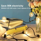 Brimax E12 G40 Led Bulb String Light Bulbs Replacement 1w 10w Plastic Clear Bulb