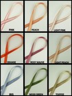 Satin 3 8  Ribbon Double Face With Metallic Gold Edge 50 Yards 100  Polyester  