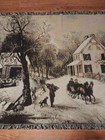 The Rug Barn Tapestry Throw Blanket Winter Scene Horse   Sleigh  52  X 66   Usa 