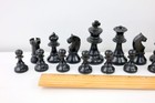 Vintage Lardy French France Staunton Complete Chess Set  No Box - Read