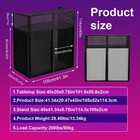 Portable Dj Facade Booth 41 lx45 hx20 w Dj Table Stand Booth Dj Table Station