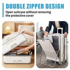 Yotako Clear Luggage Cover Protector With Front Pocket Zipper  28 Inch Luggag   