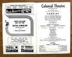 1956  candide   Leonard Bernstein  Colonial Theater  Boston  Program tkts 
