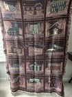 Vintage Historic Mclean Virginia Tapestry Throw Blanket Americana 43 x65  Cotton