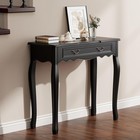 Black Entryway Table With 1 Drawer Console Table For Entryway Entrance Table    