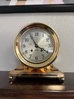 Vintage Chelsea 6    Base And Ball Ships Bell Clock Polished