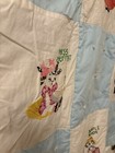 New Vintage Hand Made Nursery Rhyme Infant Quilt Crib Baby Embroidery