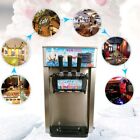 Techtongda 110v Commercial 3 Flavor Soft Ice Cream Frozen Cones Yogurt Maker