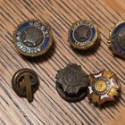 1930   s 40s Vintage Screwback Pin Lot Us American Legion Medals 13 Pieces