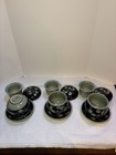 Set 3 Lovely Asian Korean Celadon Crackle Glazed Double Wall Tea Set Infuser