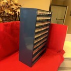 Vintage Plastic 39  Drawer Small Parts Organizer Storage Bin Craft Cabinet Blue