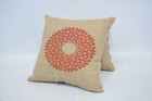 18 x18  Red Cushion Case  Vintage Kilim Pillow  Throw Kilim Pillow