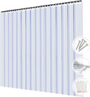 Clear Kit Pvc Smooth Plastic Strip Door Curtain 4x7 Ft   48x84   Standard Clear 