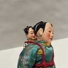 Vtg Chinese Composition Doll Mother   Child On Back 9  1970 s