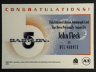 John Fleck As Del Varner 2002 Rittenhouse Babylon 5 Authentic Autograph Auto
